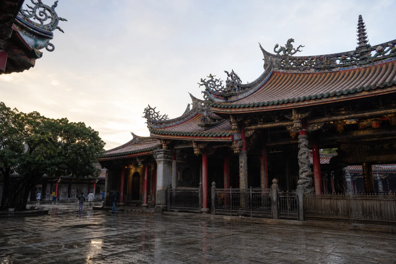 宮廟的文化參與畫面
